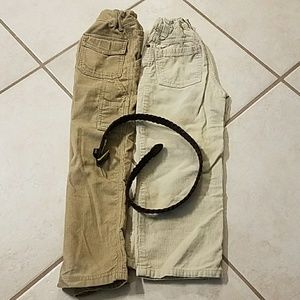 2 pair if cords boys size 6